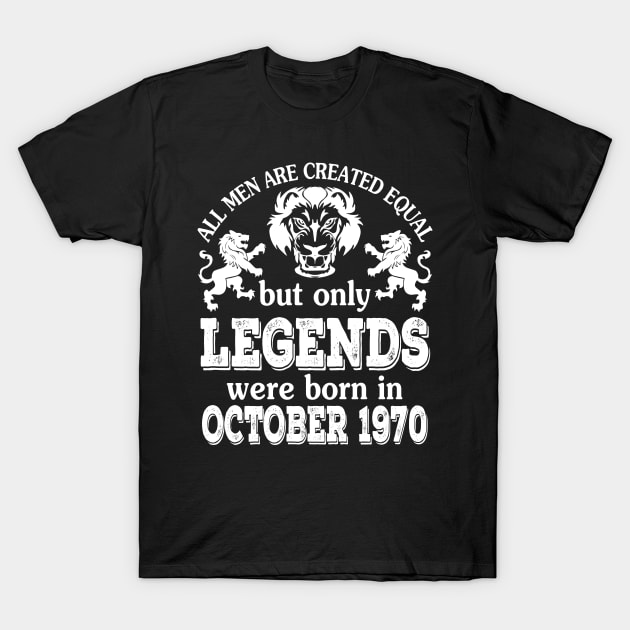 All Men Are Created Equal But Only Legends Were Born In October 1988 Happy Birthday To Me You T-Shirt by bakhanh123